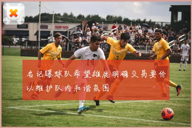 名记曝球队希望雄鹿明确交易要价以维护队内和谐氛围